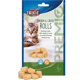 Trixie Premio Chicken & Cheese Roll Katte Snack Kylling & Ost 50g